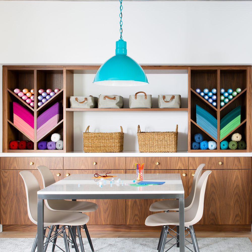 Wilcox Deep Bowl Chain Hung Pendant Light |  Design by Regan Baker Design and Photography by Suzanna Scott Photography